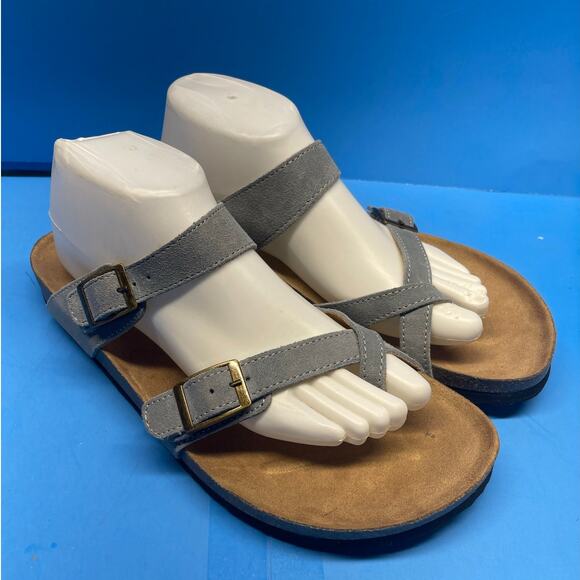 WHITE MOUNTAIN Gracie Signature Comfort-Molded Footbed Sandal Size 11 Gray - Picture 1 of 8